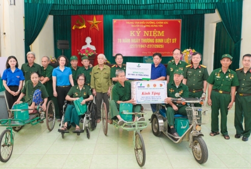 Hội CCB Petrovietnam và PVChem thăm, tặng quà các thương, bệnh binh tại Hưng Yên